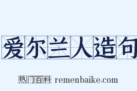 爱尔兰人造句是什么意思的图片
